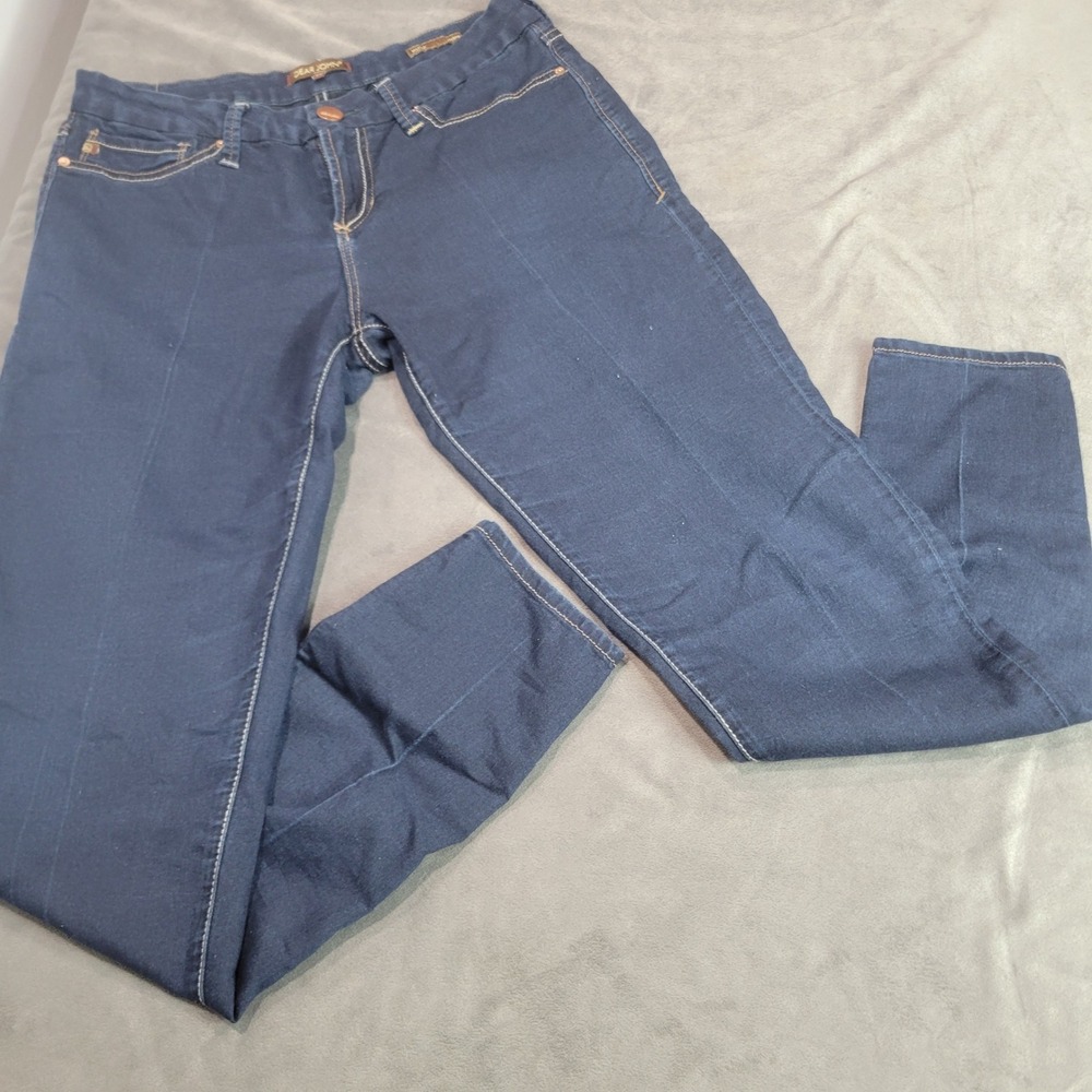 Dear John Metro Jegging Womens 29 Dark Wash Skinny Jeans Indigo Stretch RN142819